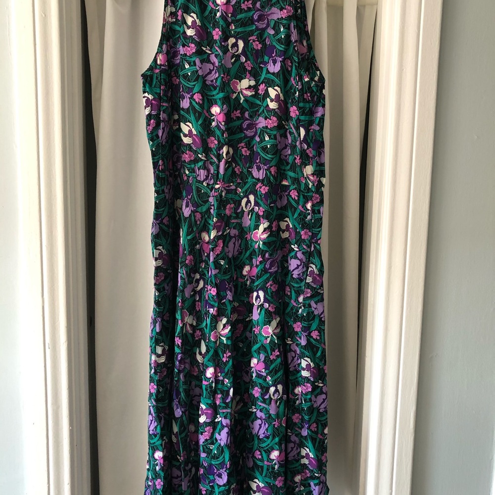 Vintage E.D. Michaels Sleeveless Boho Floral Dress
